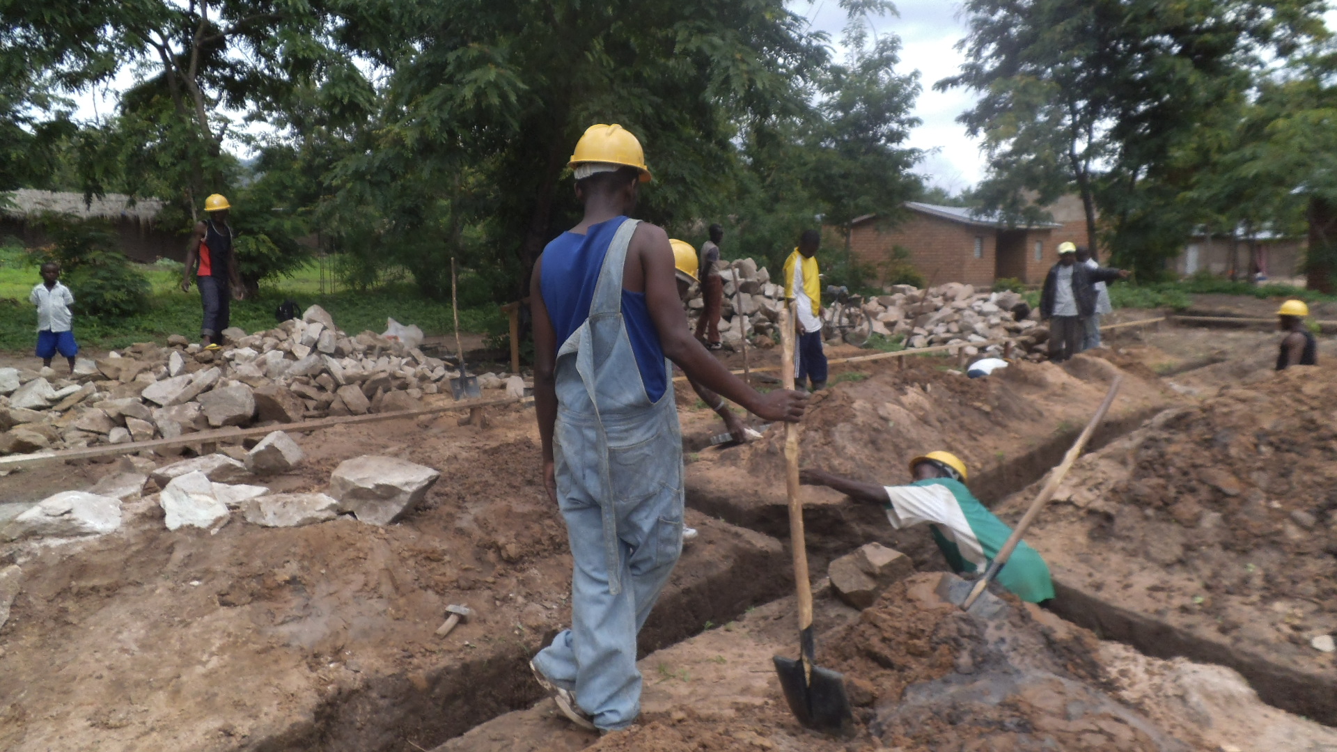 Travaux de construction à Baraka